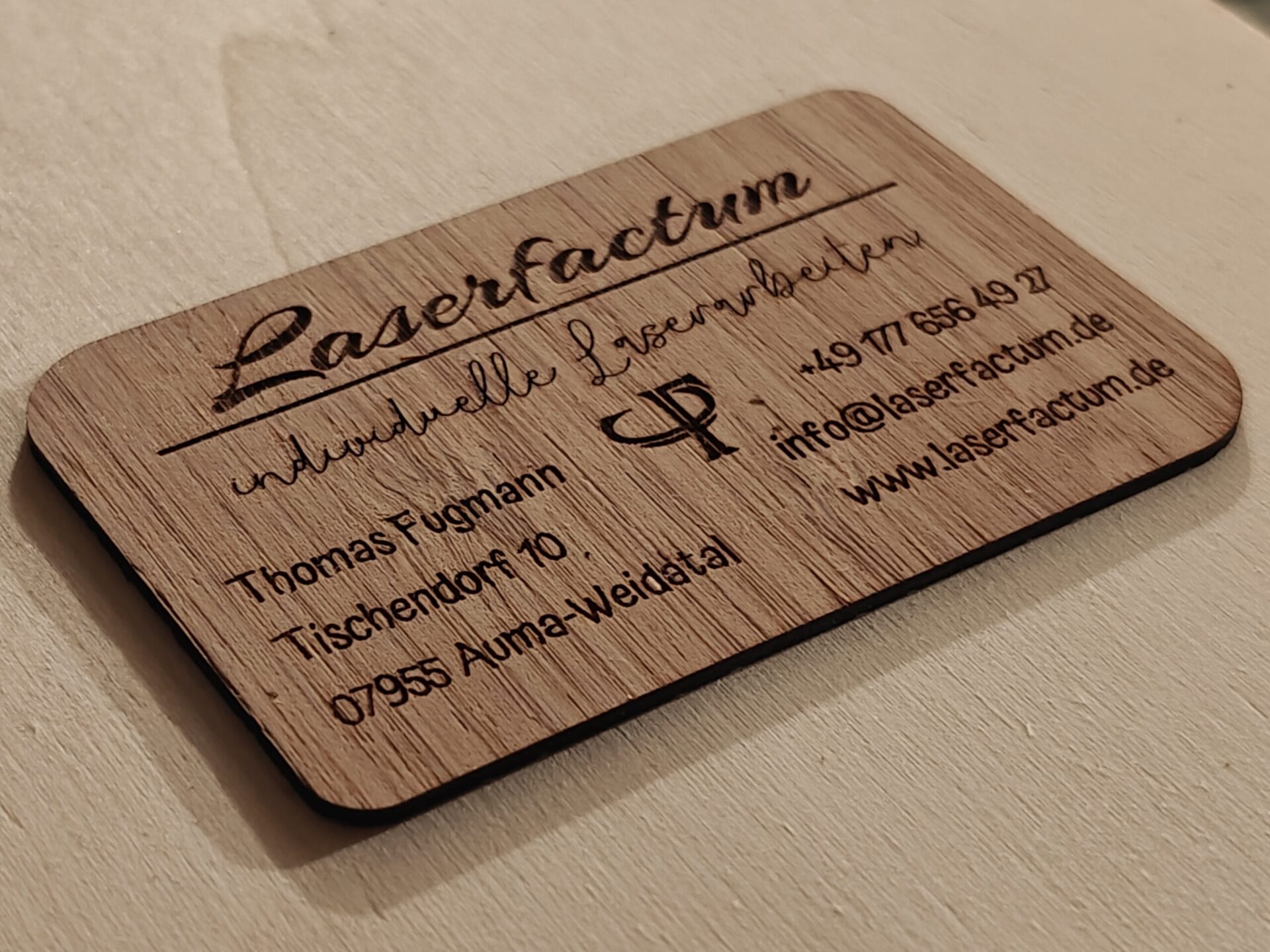 Visitenkarte Laserfactum