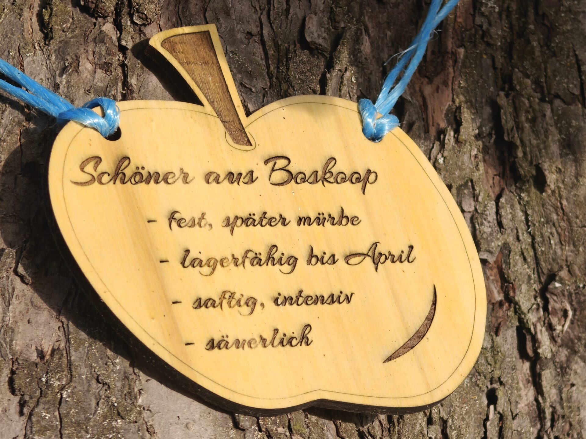 Schild Apfelsorte