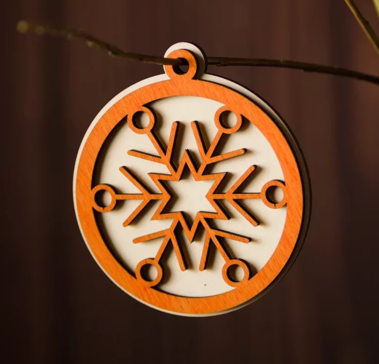 Baumschmuck Multilayer Schneeflocke